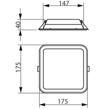 Philips - LED Podhľadové svietidlo LEDINAIRE SLIM LED/10,5W/230V