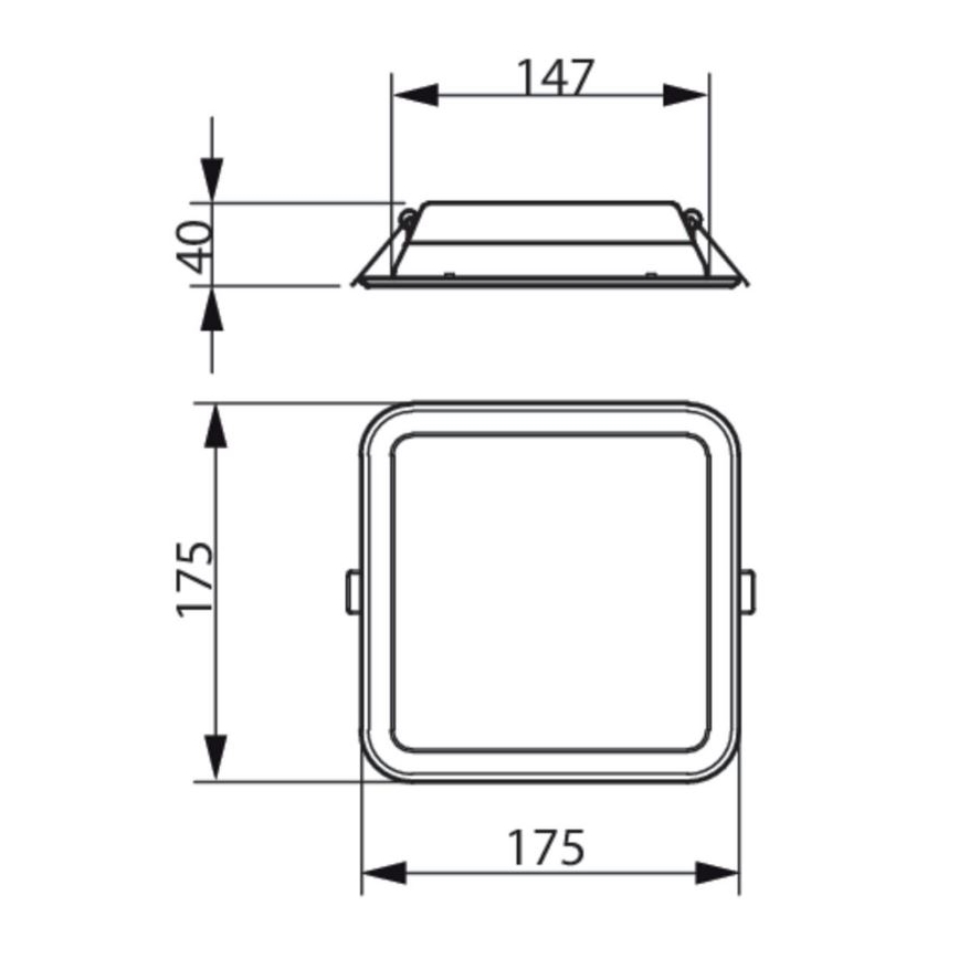 Philips - LED Podhľadové svietidlo LEDINAIRE SLIM LED/10,5W/230V