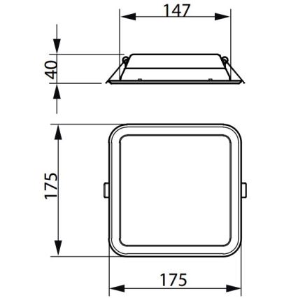 Philips - LED Podhľadové svietidlo LEDINAIRE SLIM LED/10,5W/230V