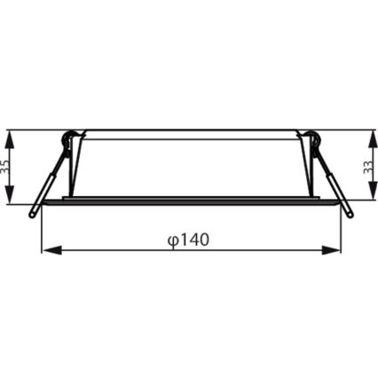 Philips - LED Podhľadové svietidlo MESON LED/12,5W/230V 6500K