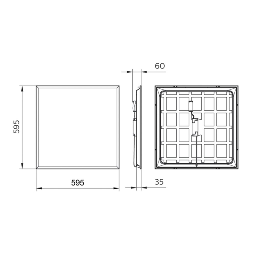 Philips - LED Podhľadový panel LEDINAIRE LED/34W/230V 60x60 cm 4000K