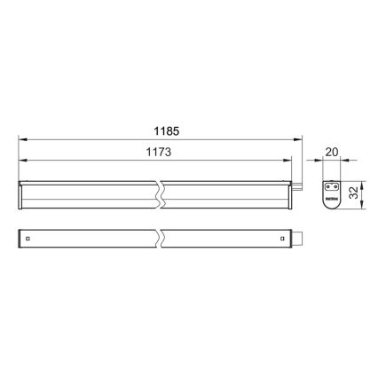 Philips - LED Podlinkové svietidlo PROJECTLINE LED/13W/230V 3000/4000/6500K