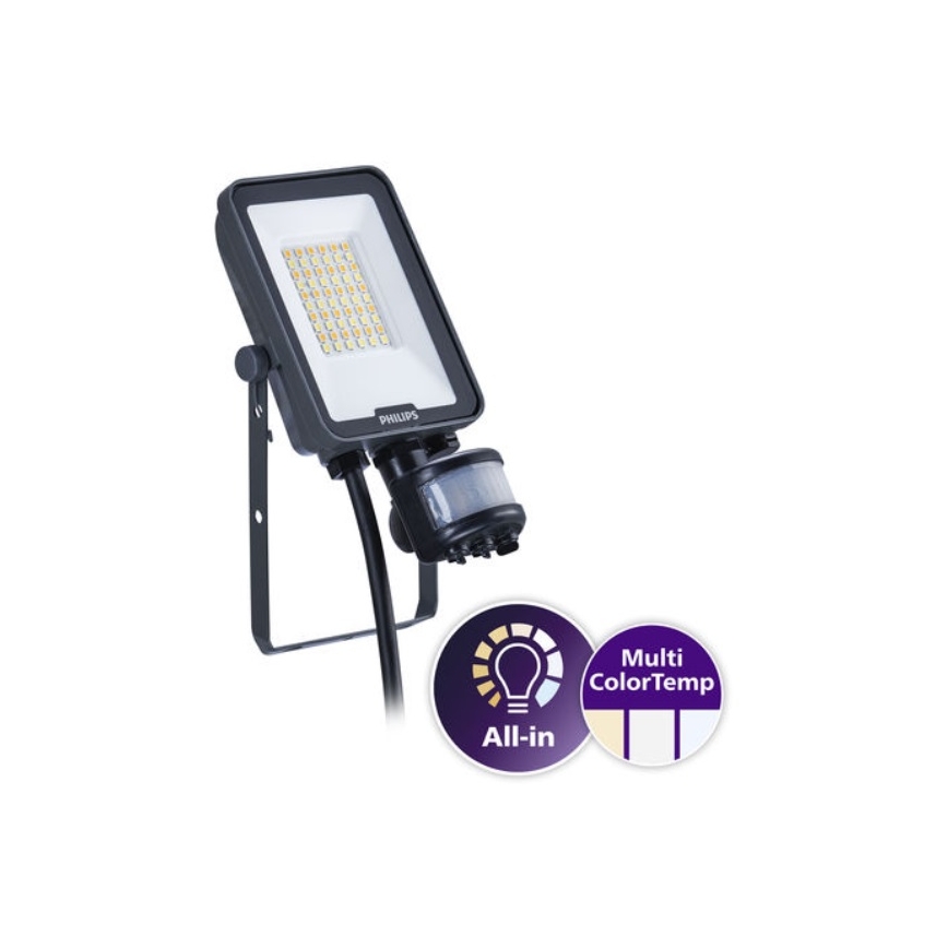 Philips - LED reflektor s pohybovým a súmrakovým senzorom LEDINAIRE ALL-IN LED/20W/230V 3000/4000/6500K IP65
