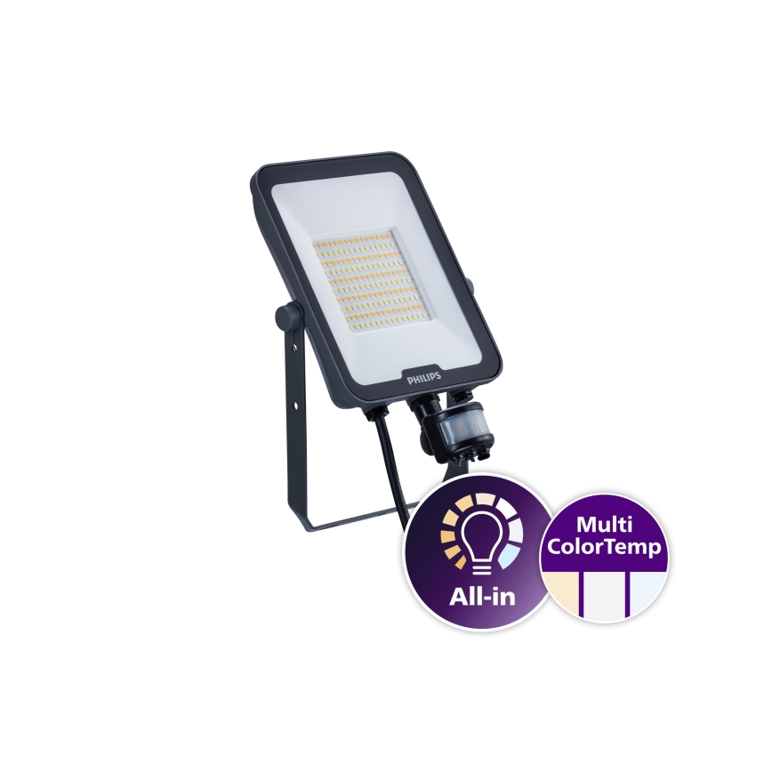 Philips - LED reflektor so snímačom pohybu a súmraku LEDINAIRE ALL-IN LED/50W/230V 3000/4000/6500K IP65