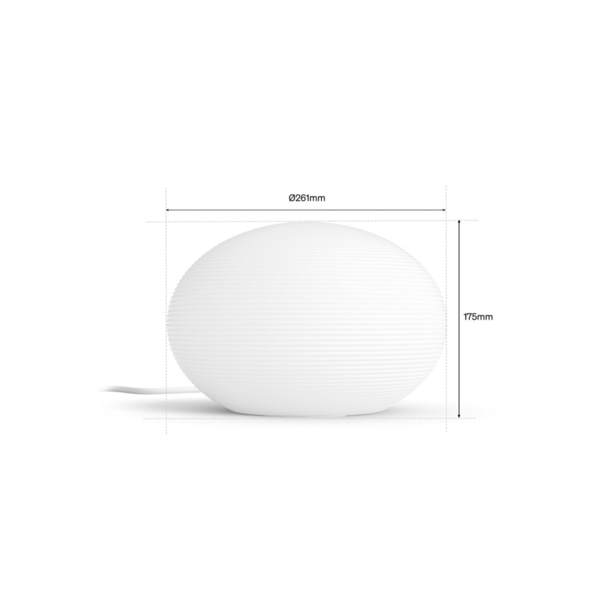 Philips - LED RGB stmievateľná stolová lampa Hue FLOURISH White And Color Ambiance 1xE27/8,1W/230V 1000-20000K