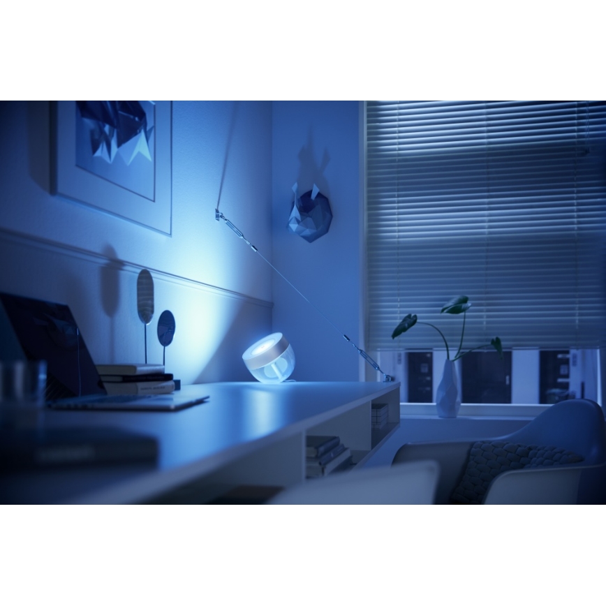 Philips - LED RGB Stmievateľná stolná lampa Hue IRIS LED/8,2W/230V 2000-6500K strieborná
