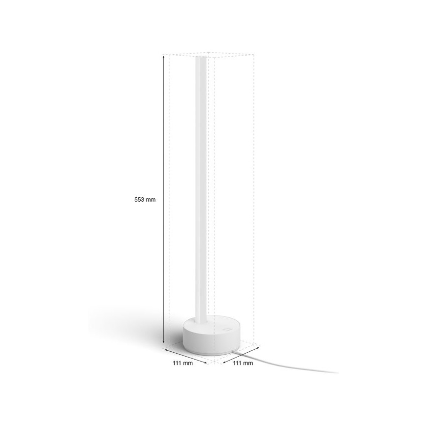 Philips - LED RGB Stmievateľná stolná lampa Hue SIGNE LED/12W/230V 2000-6500K biela