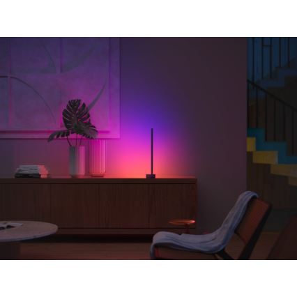 Philips - LED RGB Stmievateľná stolná lampa Hue SIGNE LED/12W/230V 2000-6500K čierna