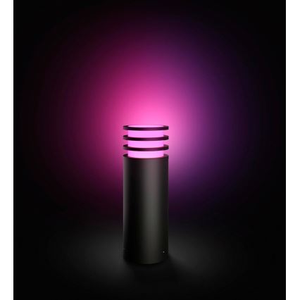 Philips - LED RGB stmievateľná vonkajšia lampa Hue LUCCA 1xE27/8,1W/230V 40 cm 1000-20000K IP44