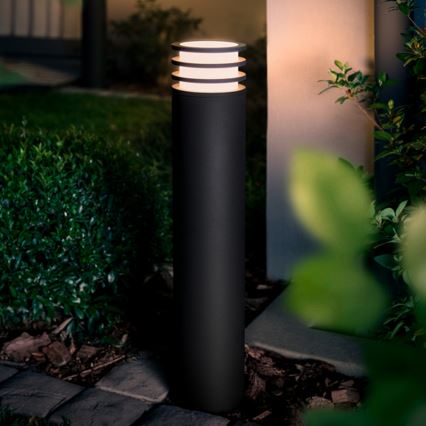 Philips - LED RGB stmievateľné vonkajšie svietidlo Hue LUCCA 1xE27/8,1W/230V 77 cm 1000-20000K IP44