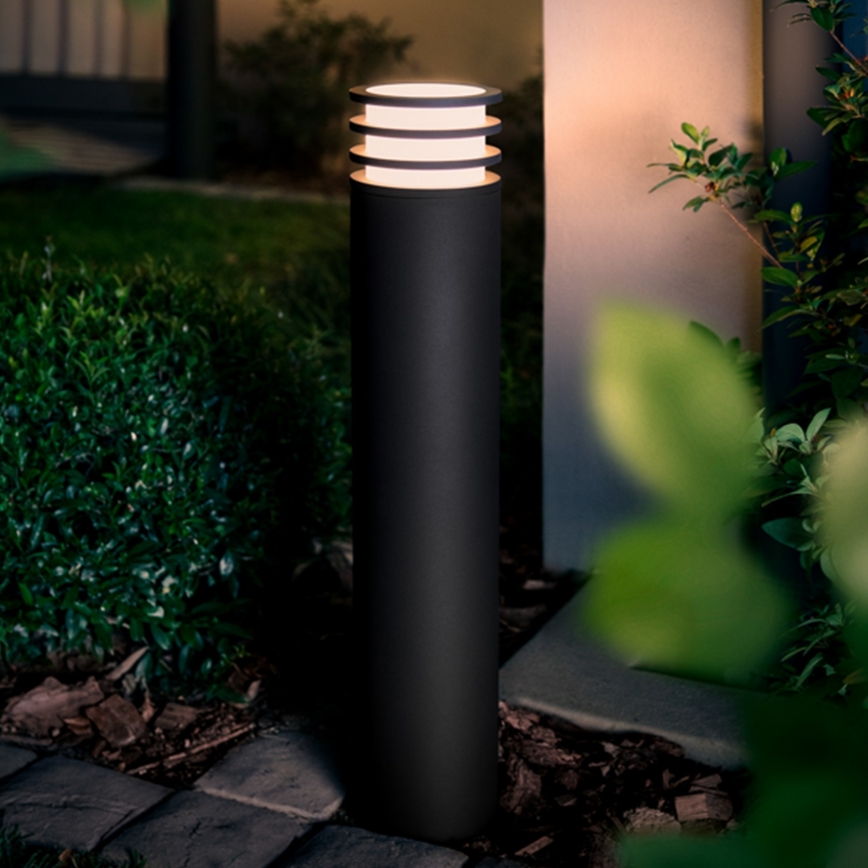 Philips - LED RGB stmievateľné vonkajšie svietidlo Hue LUCCA 1xE27/8,1W/230V 77 cm 1000-20000K IP44