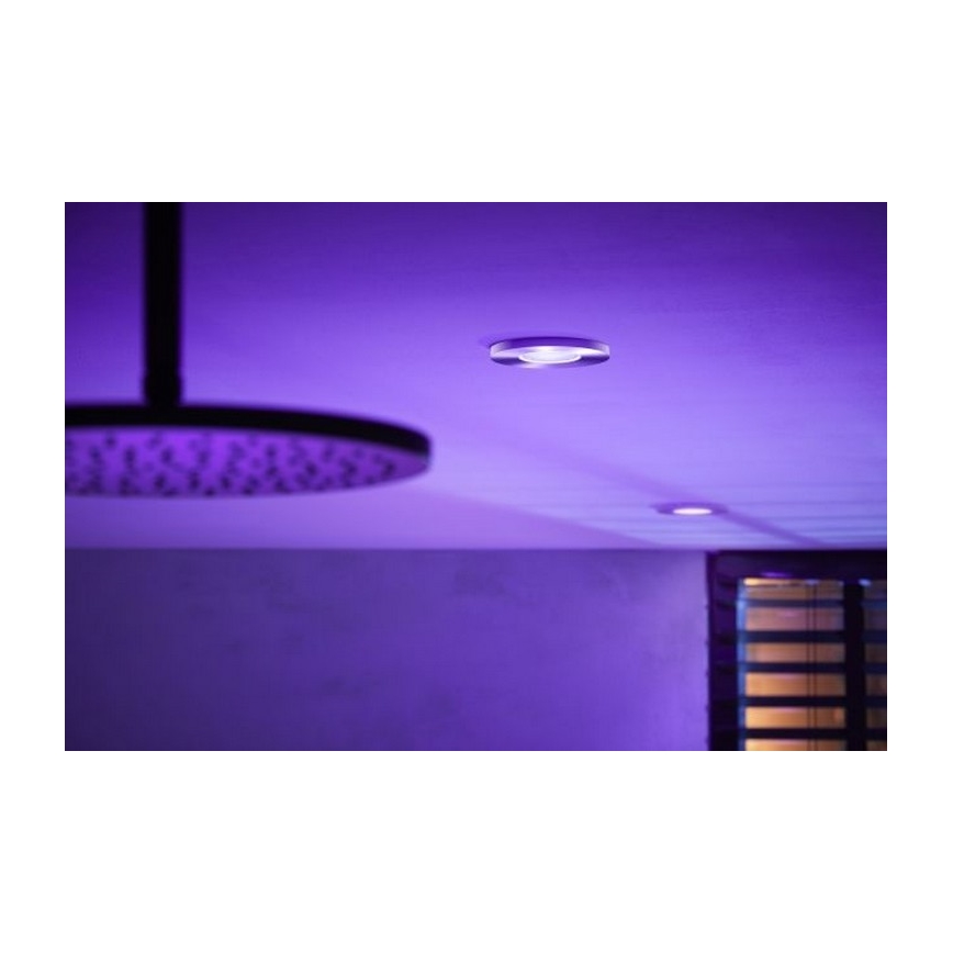Philips - LED RGB Stmievateľné kúpelňové svietidlo Hue XAMENTO 1xGU10/5,7W/230V IP44 2000-6500K