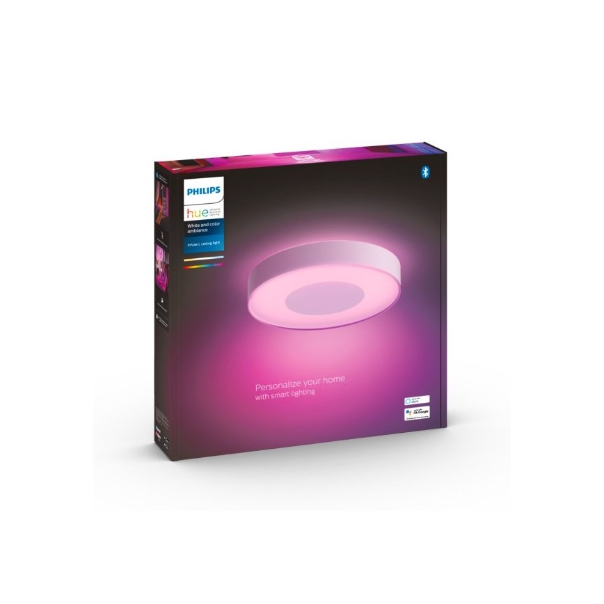 Philips - LED RGB Stmievateľné stropné svietidlo Hue INFUSE LED/52,5W/230V 2000-6500K pr. 425 mm biela