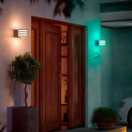 Philips - LED RGB Stmievateľné vonkajšie nástenné svietidlo Hue LUCCA 1xE27/8,1W/230V 1000-20000K IP44