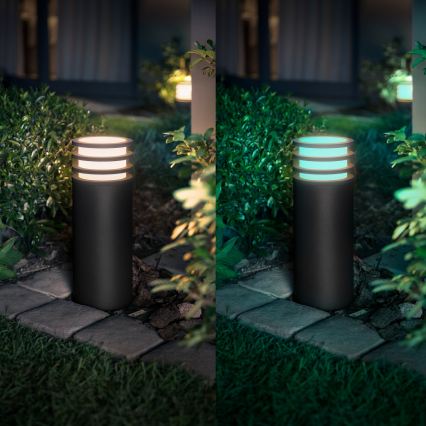Philips - LED RGB stmievateľné vonkajšie svietidlo Hue LUCCA 1xE27/8,1W/230V 25 cm 1000-20000K IP44