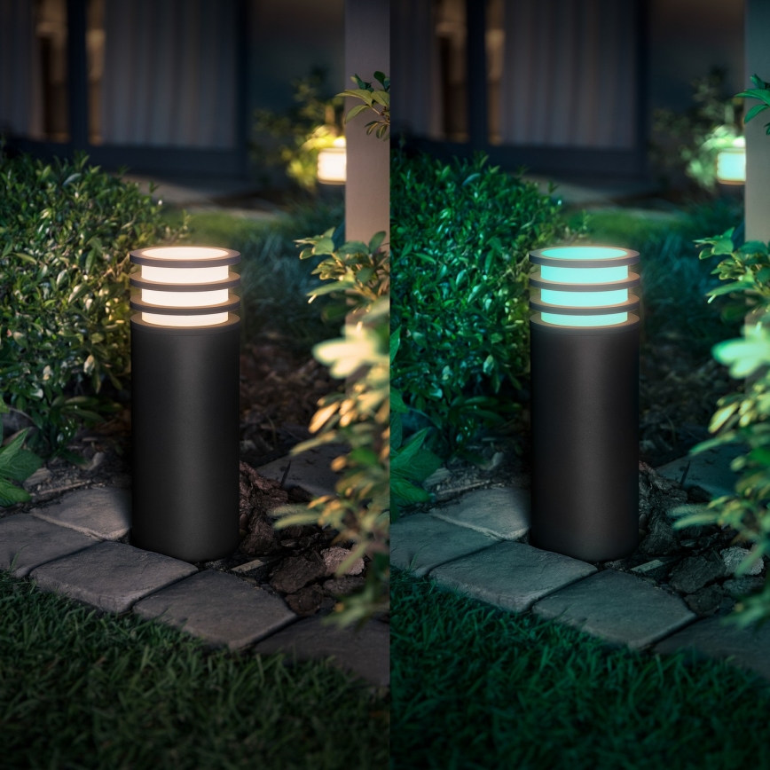 Philips - LED RGB stmievateľné vonkajšie svietidlo Hue LUCCA 1xE27/8,1W/230V 25 cm 1000-20000K IP44