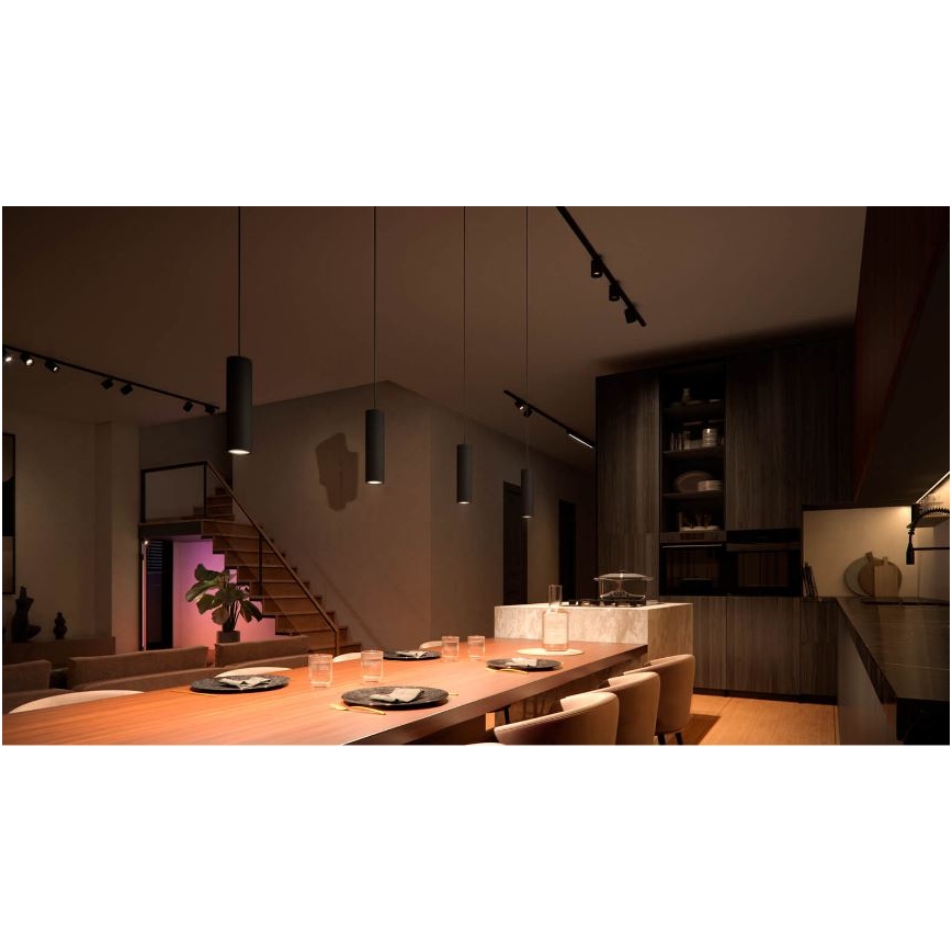 Philips - LED RGB Stmievatelný luster na lanku do lištového systému Hue PERIFO LED RGB/5,2W/24V 2000-6500K
