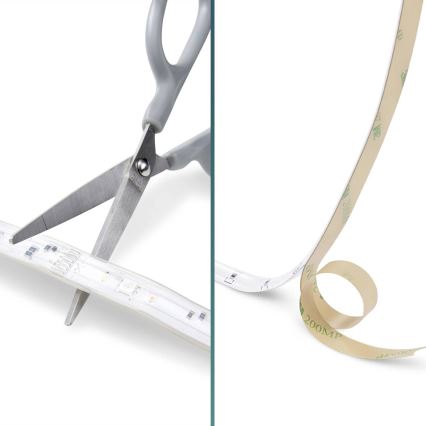 Philips - LED RGBW stlmiteľný pásik 5m LED/12W/230V + diaľkové ovládanie