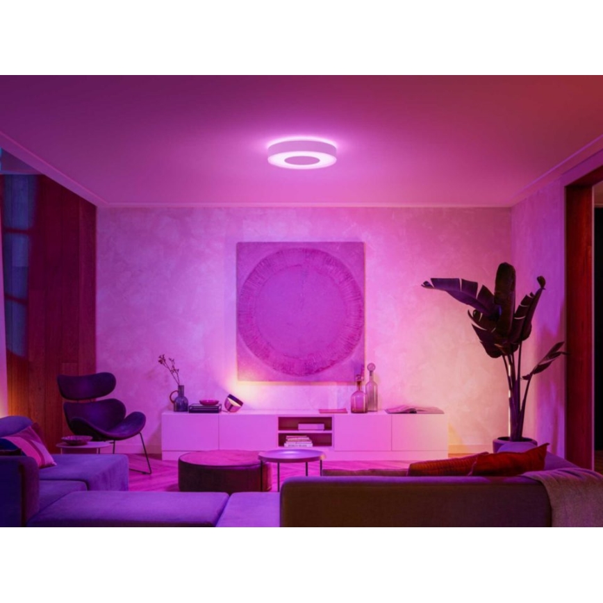 Philips - LED RGB Stmievateľné stropné svietidlo Hue INFUSE LED/52,5W/230V 2000-6500K pr. 425 mm biela