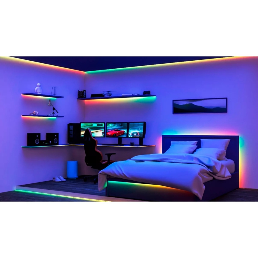 Philips - LED RGBIC Stmievateľný pás SMART STRIP 2x5m LED/21W/230V 2700-6500K Wi-Fi