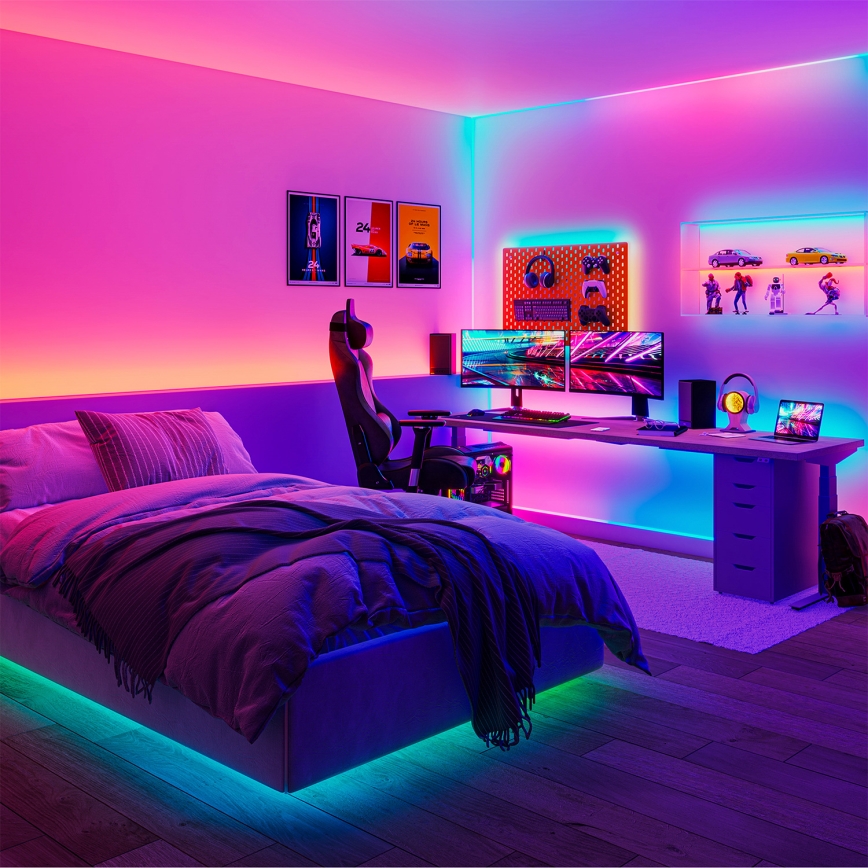 Philips - LED RGBIC stmievateľný pás SMART STRIP 10 m LED/43 W/230 V 2700–6500 K Wi‑Fi