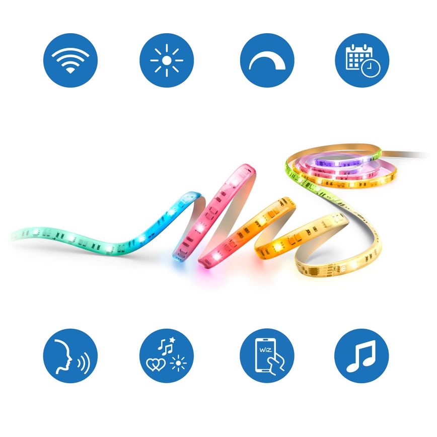 Philips - LED RGBIC stmievateľný pás SMART STRIP 10 m LED/43 W/230 V 2700–6500 K Wi‑Fi
