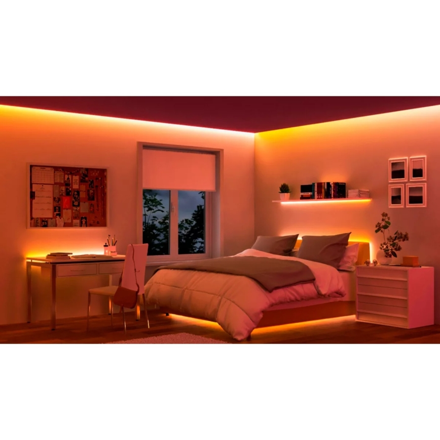 Philips - LED RGBIC Stlmiteľný pás SMART STRIP 4m LED/12W/230V 2700-6500K Wi-Fi