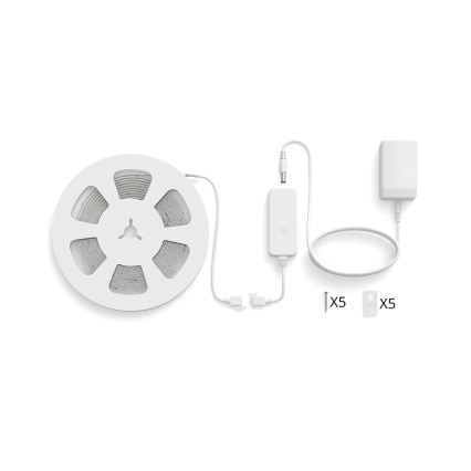 Philips - LED RGBIC Stlmiteľný pás SMART STRIP 4m LED/12W/230V 2700-6500K Wi-Fi