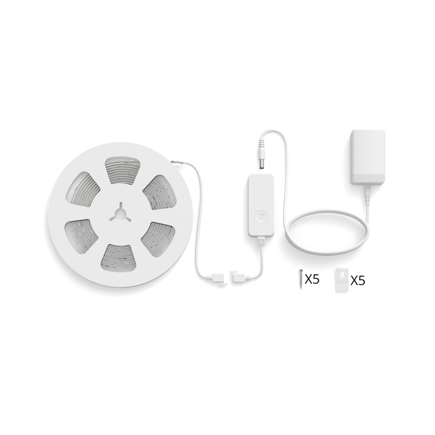 Philips - LED RGBIC Stlmiteľný pás SMART STRIP 4m LED/12W/230V 2700-6500K Wi-Fi
