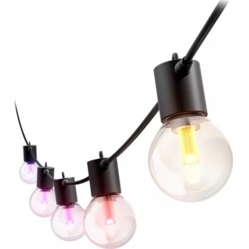 Philips - LED RGBW Predlžovací stmievateľný vonkajší svetelný reťaz Hue FESTAVIA 10xLED 7m IP65