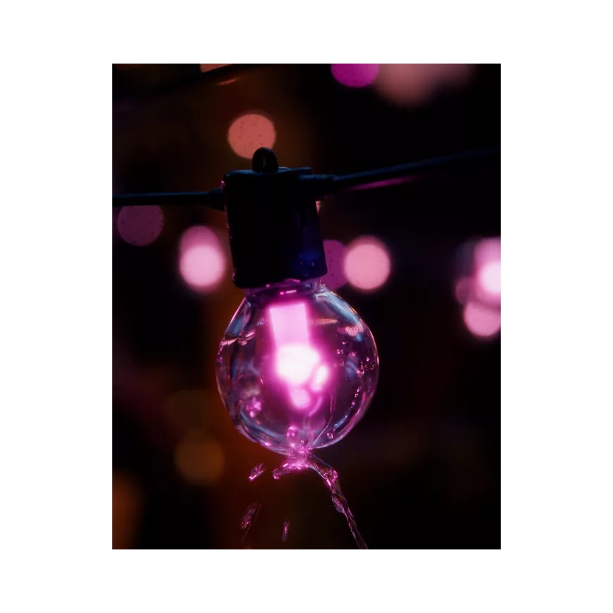 Philips - LED RGBW predlžovacia stmievateľná vonkajšia svetelná reťaz Hue FESTAVIA 30× LED 21 m IP65