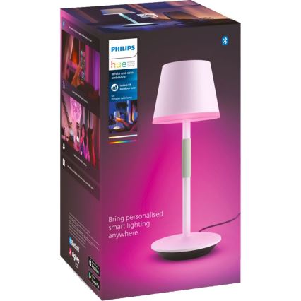 Philips - LED RGBW Stmievateľná vonkajšia dotyková lampa Hue GO LED/6,2W/230V 2000-6500K IP54