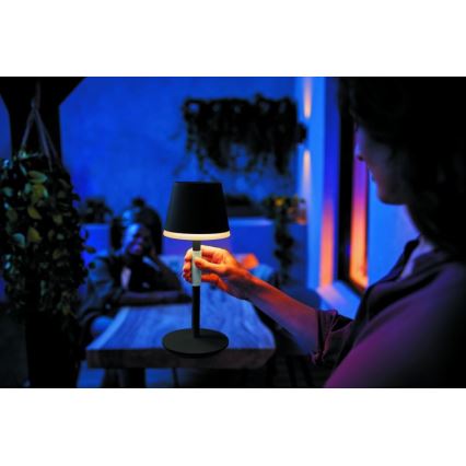 Philips - LED RGBW Stmievateľná vonkajšia dotyková lampa Hue GO LED/6,2W/230V 2000-6500K IP54