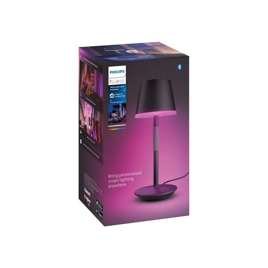 Philips - LED RGBW Stmievateľná vonkajšia dotyková lampa Hue GO LED/6,2W/230V 2000-6500K IP54