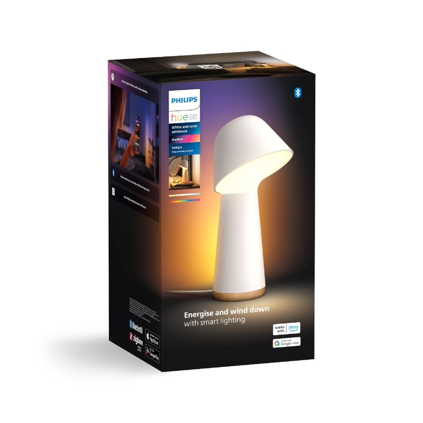 Philips - LED RGBW Stmievateľná stolná lampa Hue TWILIGHT LED/13,4W/230V 2000-6500K