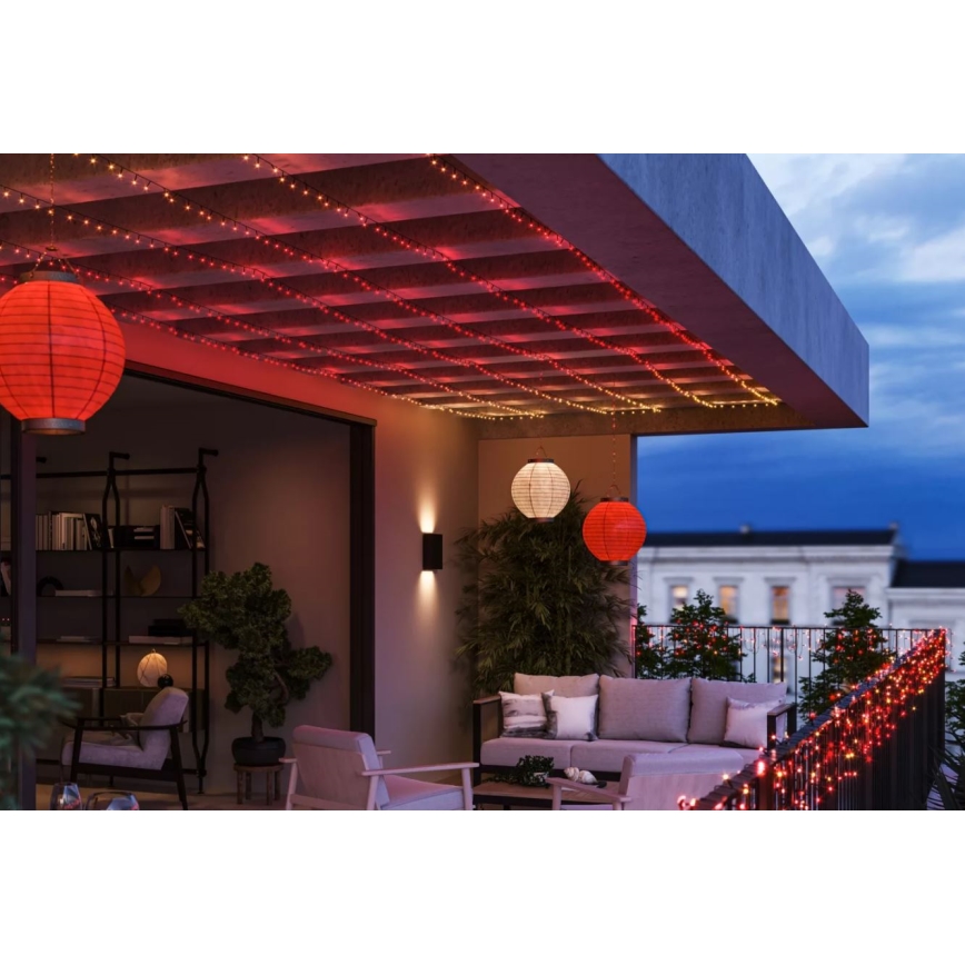 Philips - LED RGBW Stmievateľná vonkajšia reťaz HUE WHITE AND COLOR AMBIANCE 250xLED 24,4 m 2000-6500K IP54