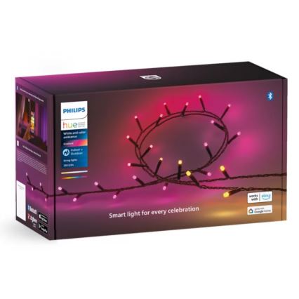 Philips - LED RGBW Stmievateľná vonkajšia reťaz HUE WHITE AND COLOR AMBIANCE 250xLED 24,4 m 2000-6500K IP54