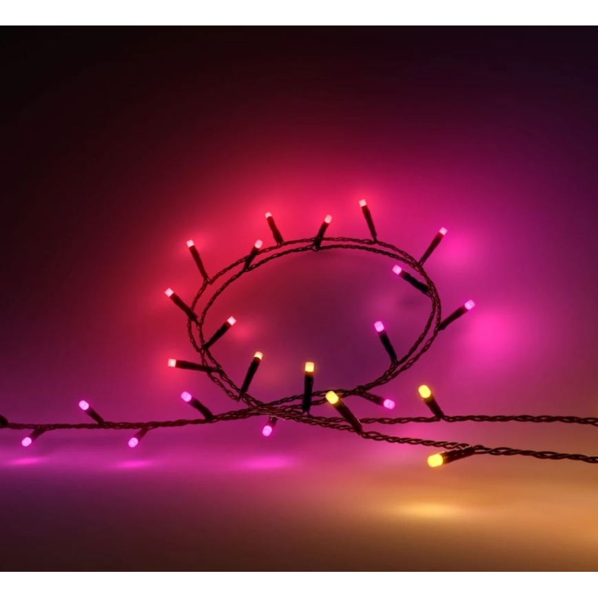 Philips - stmievateľný vonkajší LED reťaz RGBW HUE WHITE AND COLOR AMBIANCE 500xLED 44,4 m 2000-6500K IP54
