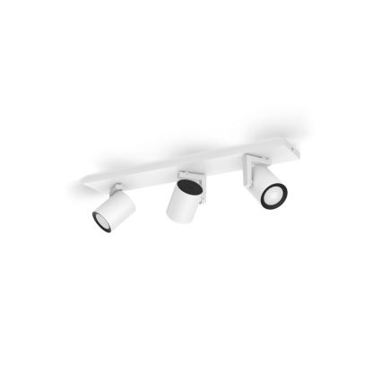 Philips - LED RGBW Stmievateľné bodové svietidlo Hue ARGENTA 3xGU10/4,2W/230V 2000-6500K