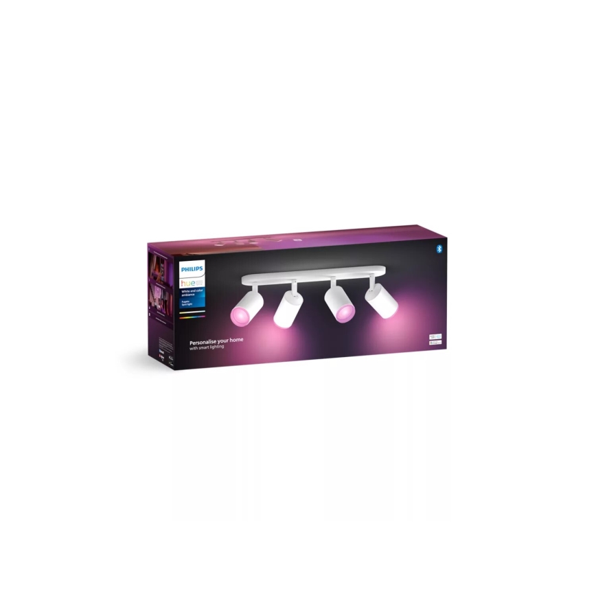 Philips - LED RGBW Stmievateľné bodové svietidlo Hue FUGATO 4xGU10/4,2W/230V 2000-6500K biela
