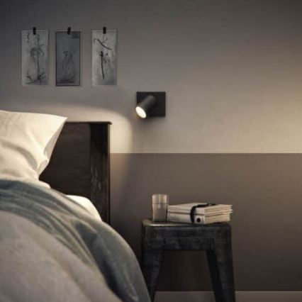 Philips - LED RGBW stmievateľné bodové svietidlo RUNNER 1xGU10/6,5W/230V 2700-6500K čierne