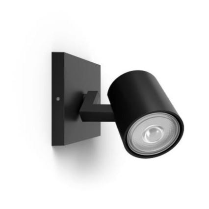 Philips - LED RGBW stmievateľné bodové svietidlo RUNNER 1xGU10/6,5W/230V 2700-6500K čierne