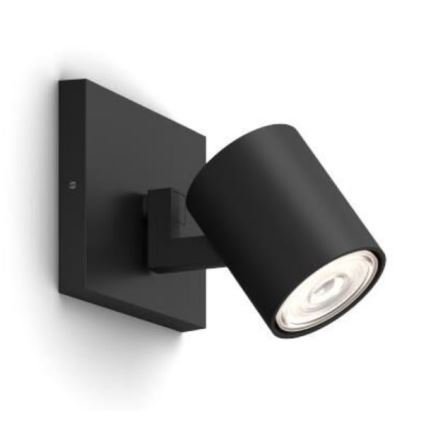 Philips - LED RGBW stmievateľné bodové svietidlo RUNNER 1xGU10/6,5W/230V 2700-6500K čierne