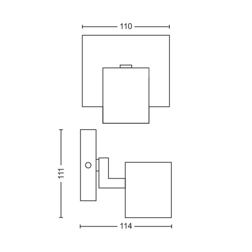 Philips - LED RGBW stmievateľné bodové svietidlo RUNNER 1xGU10/6,5W/230V 2700-6500K čierne