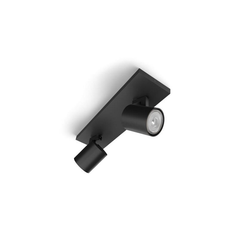 Philips - LED RGBW Stmievateľné bodové svietidlo RUNNER 2xGU10/6,5W/230V 2700-6500K čierna