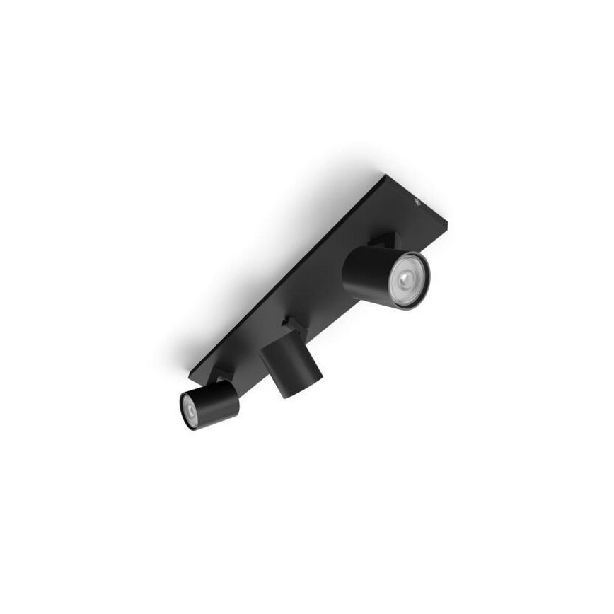 Philips - LED RGBW Stmievateľné bodové svietidlo RUNNER 3xGU10/6,5W/230V 2700-6500K čierna