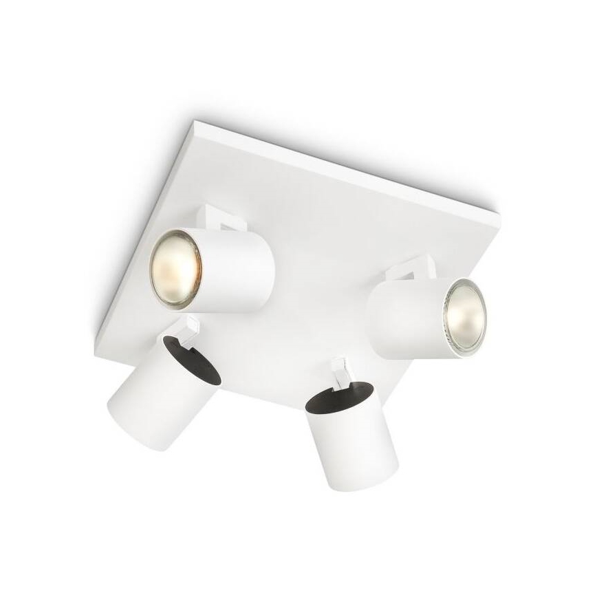 Philips - LED RGBW Stmievateľné bodové svietidlo RUNNER 4xGU10/6,5W/230V 2700-6500K biela