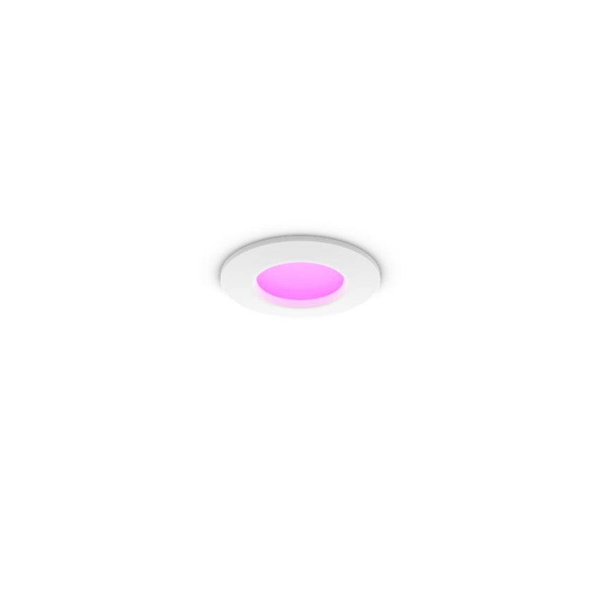 Philips - LED RGBW stmievateľné kúpeľňové podhľadové svietidlo Hue SLIM LED/8,3W/230V 1000-20000K biela IP44
