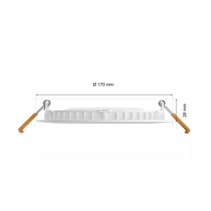 Philips - LED RGBW Stmievateľné kúpeľňové podhľadové svietidlo Hue SLIM LED/12W/230V IP44 2200-6500K