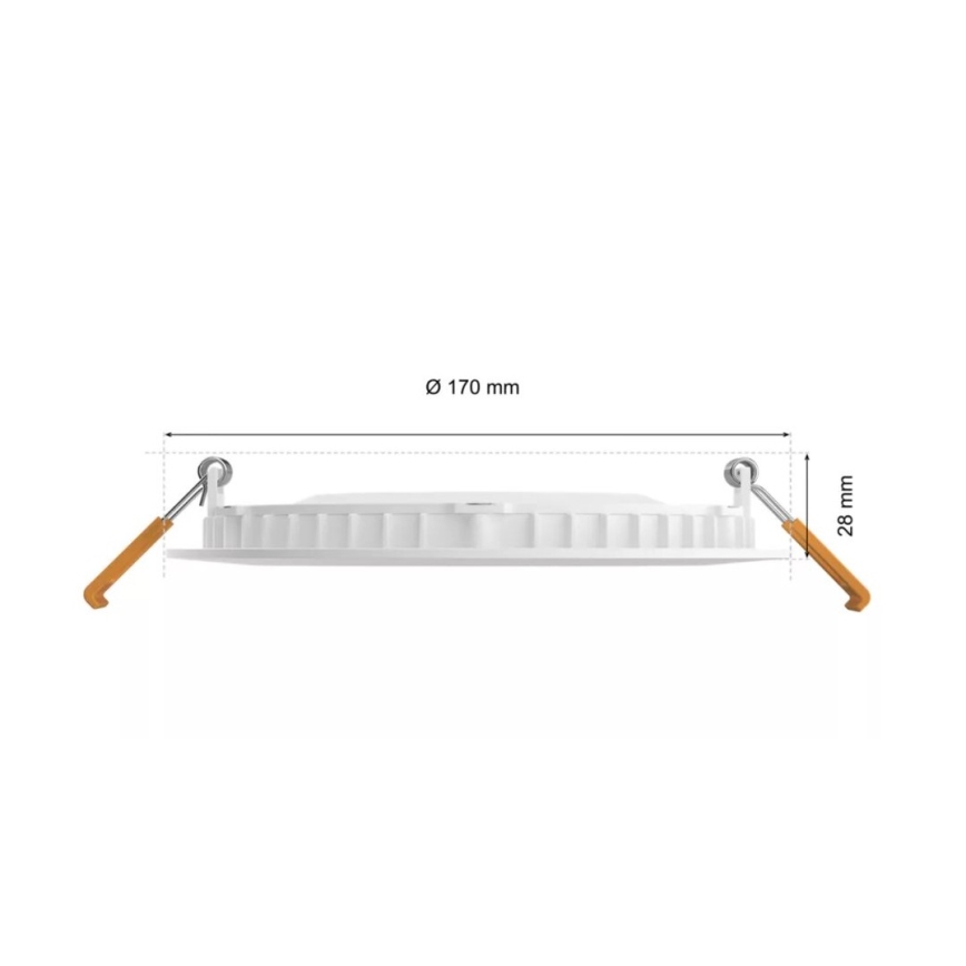 Philips - LED RGBW Stmievateľné kúpeľňové podhľadové svietidlo Hue SLIM LED/12W/230V IP44 2200-6500K